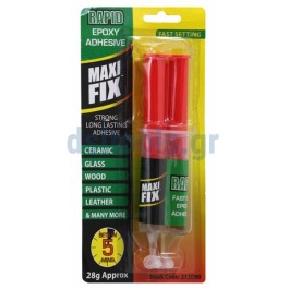 Κόλλα Rapid Εpoxy Maxifix 5', 28gr σε σύριγγα Κόλλα Rapid Εpoxy Maxifix 5', 28gr σε σύριγγα