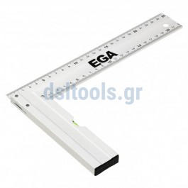 Γωνία μαραγκών αλουμινίου με αλφάδι, 300mm Γωνία μαραγκών αλουμινίου με αλφάδι, 300mm