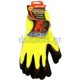 Γάντια προστασίας - εργασίας LATEX, φωσφοριζέ, No9/L, Πράσινο-Μαύρο Γάντια προστασίας - εργασίας LATEX, φωσφοριζέ, No9/L, Πράσινο-Μαύρο