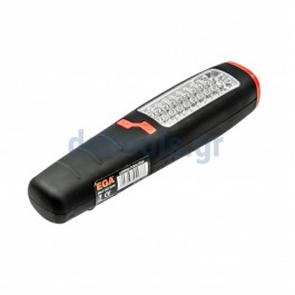 Φακός μακρόστενος 30+7 led, μαγνητικός Φακός μακρόστενος 30+7 led, μαγνητικός