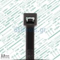 Δεματικά καλωδίων No 75x2,5mm, Μαύρα Nylon,set 100 Τεμαχίων , SAPISELCO