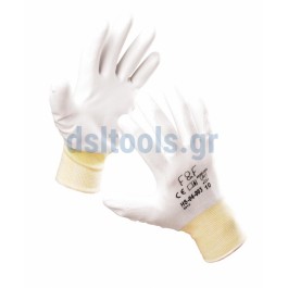 Γάντια πολυεστερικά, Λευκά, No 9 Γάντια πολυεστερικά, Λευκά, No 9