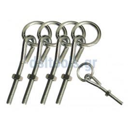 Χαλκάς κολλητός Γαλβανιζέ παξιμάδι 5/16 Χαλκάς κολλητός Γαλβανιζέ παξιμάδι 5/16