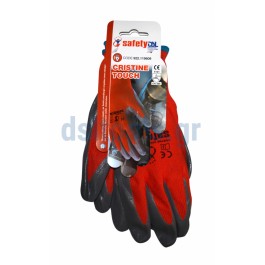 Γάντια Nitrile, No10, CRISTINE TOUCH, Κόκκινο -Γκρι, DSL SAFETY Γάντια Nitrile, No10, CRISTINE TOUCH, Κόκκινο -Γκρι, DSL SAFETY