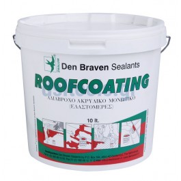 Ακρυλικό στεγανωτικό ταράτσας, Λευκό, 10 Lt, ROOFCOATING, Den Braven Ακρυλικό στεγανωτικό ταράτσας, Λευκό, 10 Lt, ROOFCOATING, Den Braven