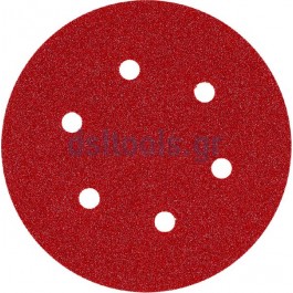 Δίσκος Velcro Κόκκινος, 6 τρύπες, Ø150 Ρ40, Smirdex Δίσκος Velcro Κόκκινος, 6 τρύπες, Ø150 Ρ40, Smirdex
