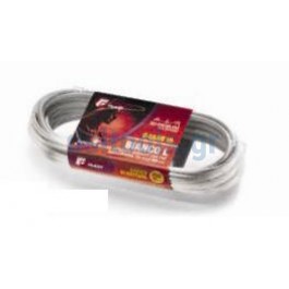 Σχοινί απλώματος ρούχων Ø4,5mmx10m ατσαλόσυρμα Λευκό με επένδυση Σχοινί απλώματος ρούχων Ø4,5mmx10m ατσαλόσυρμα Λευκό με επένδυση