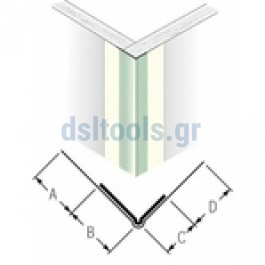 Γωνιόκρανο μεταλλικό εξωτερικής γωνίας Γωνιόκρανο μεταλλικό εξωτερικής γωνίας