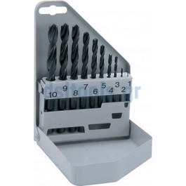 Μεταλλική κασετίνα 10 τεμ. Τρυπάνια Αέρος ALPEN HSS Sprint Μεταλλική κασετίνα 10 τεμ. Τρυπάνια Αέρος ALPEN HSS Sprint