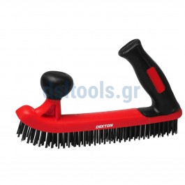 Συρματόβουρτσα χειρός, με 2 ελαστικές λαβές Συρματόβουρτσα χειρός, με 2 ελαστικές λαβές