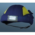 Καπέλο Aircraft bump cap με 12 led, navy-Κίτρινο