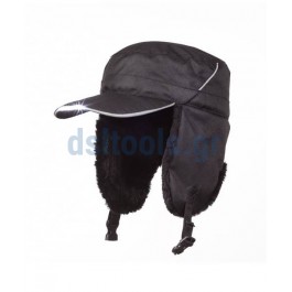 Καπέλο cap earflap με 8 Λευκά led Καπέλο cap earflap με 8 Λευκά led