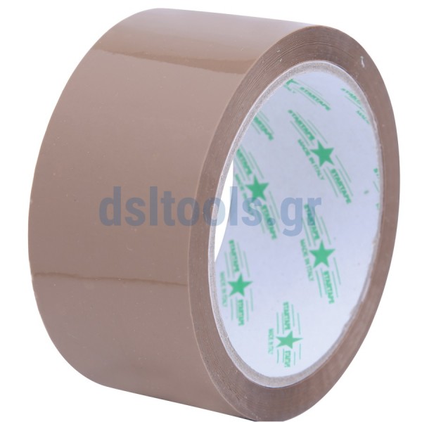 Ταινία συσκευασίας PVC, Kαφέ, 50mmx60m, PACKING TAPE STARTAPE PVC