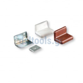 Στήριγμα ντουλαπιών πλαστικό κάλυμμα Λευκό Στήριγμα ντουλαπιών πλαστικό κάλυμμα Λευκό