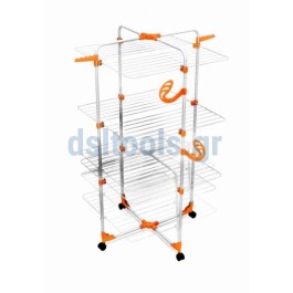 Απλώστρα Modular, 71x71x132cm, Πορτοκαλί, Gimi